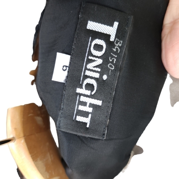 Stunning new VINTAGE Tonight Black Gown nwt - Picture 11 of 12